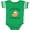 Football Green and White, variant on Inktastic 1st Fathers Day Baby Girl Girls Baby Bodysuit