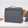 thumbnail image 6 of 15.6-inch Laptop Satchel, Shockproof Waterproof Design, Secure Laptop Compartment, Durable Polyester Material, for Business Travel, Commuting Students, Everyday Use, Compact Fits 15.6 Screens, 6 of 9