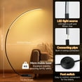 thumbnail image 3 of 65 Inch Arched RGB Standing Floor Lamp With Remote - Dimmable Modern Reading Floor Lamps LED Color Changing Curved Ambient Lighting For Bedroom And Living Room, 3 of 6
