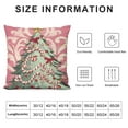 thumbnail image 5 of GOSMITH  Merry Christmas Tree Nutcracker Decorative Throw Pillow Covers Pink Xmas FA La La Porch Outdoor Home Decor, Ornaments Winter Holiday Party Decorations Cushion Case, 5 of 5