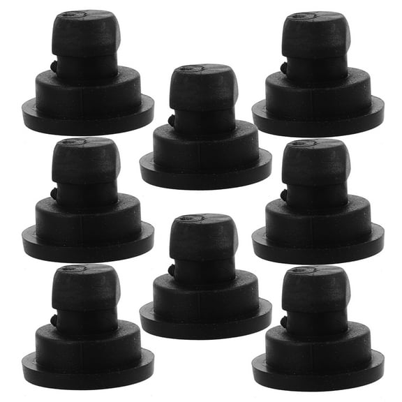 FONDOTIN Feet for Appliances Rubber Foot Pads for Kitchen Use Black 8Pcs