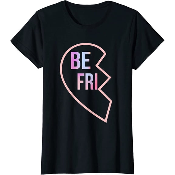 BFF 1 Heart in 2 Best Friends Matching 1st Part T-Shirt