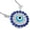 White, variant on 925 Sterling Silver Evil Eye Hamsa White Blue CZ Womens Pendant Necklace