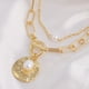 thumbnail image 4 of onlyliua para Interior/Exterior Collares de Moda para Damas, Collares de Doble Capa, Joyas de Mujer, Regalos Festivos, 4 of 5