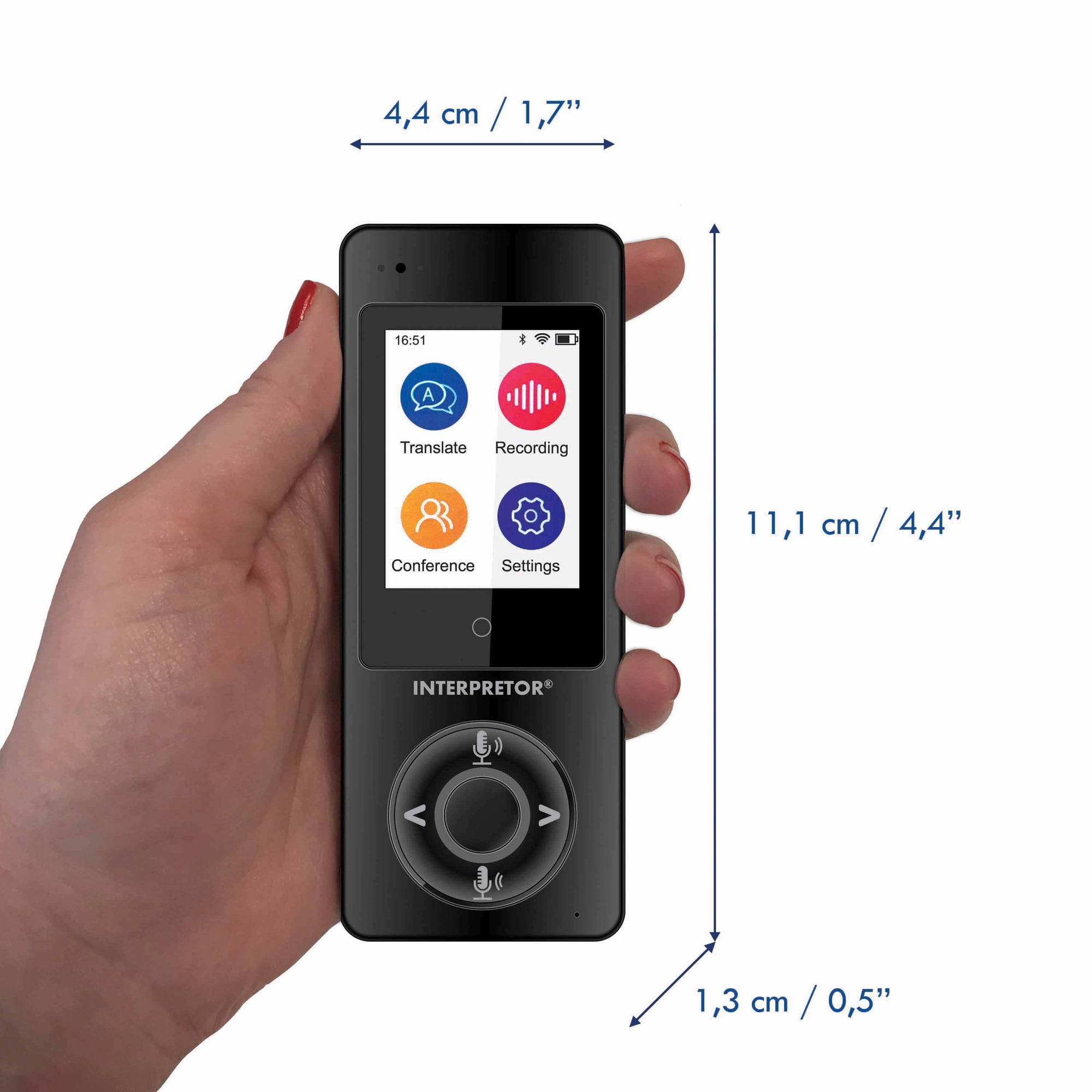 Lexibook Interpretor Talking Translator, 75 Languages, Touchscreen
