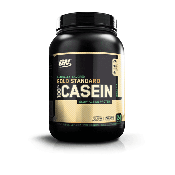 Optimum Nutrition Gold Standard 100 Natural Casein Protein Powder, French Vanilla, 24g Protein
