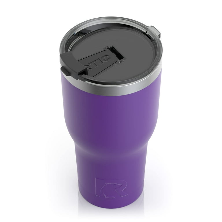 RTIC 20 oz Coffee Travel Mug with Lid and Handle, Stainless Steel  Vacuum-Insulated Mugs, Leak, Spill Proof, Hot Beverage and Cold, Portable  Thermal Tumbler Cup for Car, Camping, Flamingo 