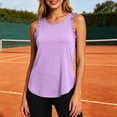 thumbnail image 5 of Womens Tank Tops Sleeveless Workout Shirts Double Lined Basic Square Neck Going Out Layering Summer Tanks, 5 of 6