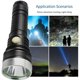 thumbnail image 5 of Sonducket Linterna potente recargable Camping montañismo al aire libre 21700 antorcha brillo linterna suministro conveniente Estufas de camping Negro, conjunto de caja de regalo Con batería de litio, 5 of 6