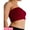 Burgundy, variant on Women's Plus Size Tube Top Bra Seamless Strapless Bandeau Bra Plus Size XL 1X 2X 3X 4X (No Padding)