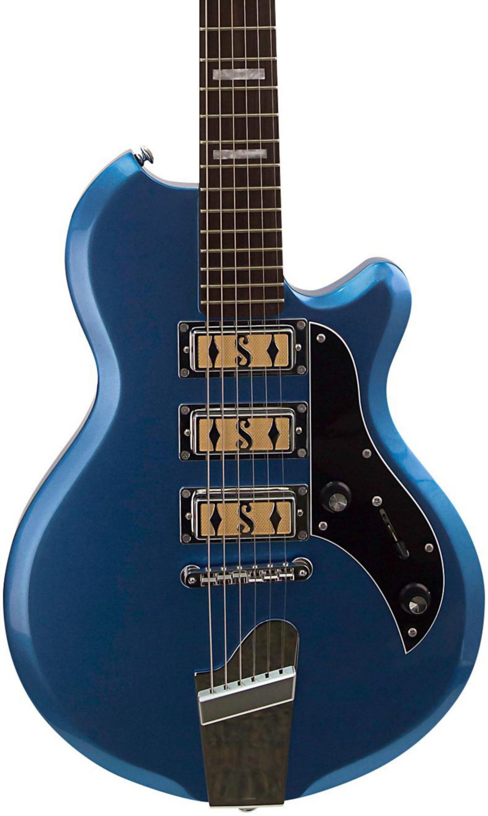Supro Hampton Electric Guitar Ocean Blue