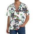 thumbnail image 3 of Sigee Dinosaur on Excavator2 Print Men's Shirts Casual Button Down Short Sleeve Summer Beach Shirt Hawaiian Vacation Shirts Tee Shirt-Medium, 3 of 7