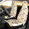 thumbnail image 2 of Yiaed Dachshund Print Car Seat Covers,Universal Auto Seats Protector Fits for Car,SUV Sedan,Truck,Automotive Seat Covers & Accessories(Two packs), 2 of 7