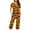 Yellow&3, variant on Tnhcen Short Sleeve Capri Pants with Pockets Fashionable 2-Piece Women's Print Summer Pajama Set S-3XL