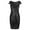 Black, variant on PrettyGuide Women's Sequin Bodycon Dress Cap Sleeve Boat Neck Glitter Club Party Cocktail Dress