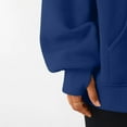 thumbnail image 5 of ClodeEU Women's Oversized Hoodies，Long Sleeve with Pocket， V Neck Pullover Fleece Sweatshirt Blue,Womens Plus XL, 5 of 8