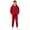 Red, variant on YunPes Boys and Toddlers' Athletic Sweatsuit Kids Fleece Half Zip Hoodies and Pockets Jogger Pants Fall Winter Clothing Tracksuit