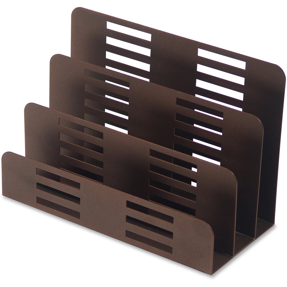 Lorell Stamped Metal 3Tier File Sorter