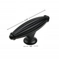 thumbnail image 3 of GlideRite 2-1/2 in. Fluted Cabinet Knob, Matte Black, Pack of 10, 3 of 4