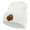 White, variant on Fire Demon Embroidered 12 Inch Long Knitted Beanie - Heather Grey OSFM