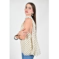 thumbnail image 2 of Blusa Halter con estampado de lunares Roman Fashion /Juvenil, 5016 (Amarillo) amarillo M, 2 of 5