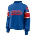 thumbnail image 4 of Women's Fanatics Royal Buffalo Bills Oversized Hometown Toss Sweep Mock Neck Pullover, 4 of 5