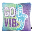 thumbnail image 3 of StyleLab Style Lab good Vibes Fashion Angels Magic Sequin Reveal Pillow, 3 of 5