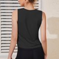 thumbnail image 5 of Fartey Workout Tank Tops for Women Slim Fit Yoga Athletic Tanks Summer Sleeveless Crew Neck Shirts Moisture Wicking Gym Running Top Black M, 5 of 7