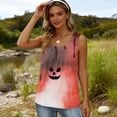 thumbnail image 3 of Bbyeadc Halloween Tank Tops for Women Square Neck Spider Web Print Casual Relax Fit Camisole for Fall Street Halloween Daily Wear,Deep Red(XL), 3 of 4