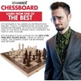 thumbnail image 6 of GothamChess, Chess Game board , Premium Wooden Finish Folding Board with Magnetic Pieces, Brown, 6 of 9