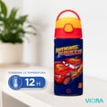 thumbnail image 4 of Magma Life Termo Infantil SipperKid Cars Lightning McQueen 350 ml Acero Inoxidable Popote Flexible Antiderrames Asa Integrada Doble Pared Ideal para Agua Jugos y Escuela, 4 of 8
