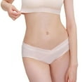 thumbnail image 4 of Xmarks 5 Pack Womens Cotton Maternity Underwear,Healthy Maternity Pregnancy Panties Postpartum Mother Under Bump Underwear, 4 of 12