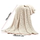 thumbnail image 3 of 130X150cm Super Soft Warm Solid Warm Fleece Blanket Rug Sofa Bedding, 3 of 5
