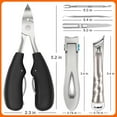 thumbnail image 2 of Toenail Clippers for Seniors Thick Toenails, Large Toe Nail Clippers for Men Thick Nails with Wide Opening, Sharp Heavy Duty Ingrown Toenail Clippers Nail Cutter Long Handle with Slanted Blade, 2 of 8