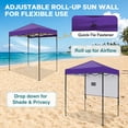 thumbnail image 5 of EAGLE PEAK 6 x 4 Pop-up Canopy, Adjustable Height,Straight Lightweight Compact Portable Tent, Purple, 5 of 9