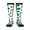 3 Black, variant on Knee High Socks for Women Irish Flag Shamrock Pattern Long Tube Sock Uniform Socks