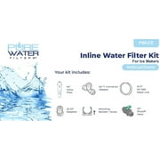 Inline Water Filter Kit for Ice Makers with 1/4 Tubing and a T-Connector