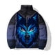 thumbnail image 4 of Ropa de algodón de invierno para hombre, ropa de algodón con estampado de tigre blanco y pantera negra y ojos azules, chaqueta informal para hombre, chaquetas, abrigo para hombre, 4 of 5