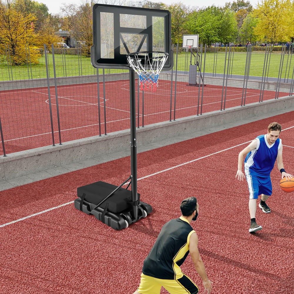 Barara King Basketball Goal System Stand Sandbag, Heavy Duty Basketball Hoop Weight Bag Holds Up to 300 LBS, Portable Stability Sand Bag for Basketball Stand, Black