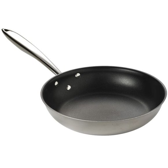 Browne Thermalloy Stainless Steel Excalibur Coated Tri-Ply Fry Pan, 11 x 2 in