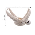 thumbnail image 2 of HAMPPLIES 1Pcs Crochet Sloth Hanging Planter Cotton Rope for Indoor Plants 12.2x7.1x5.9in, 2 of 8