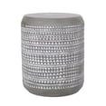 thumbnail image 2 of Mesa auxiliar Benzara Outdoor redonda de hormigón sintético gris, 41 cm, 2 of 5