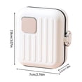 thumbnail image 3 of Small Pill Case, Travel Pill Box, Portable Pill Container for Purse or Pocket, Daily Medicine Organizer(Pink), 3 of 7