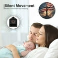 thumbnail image 6 of Cross American Flag Sunrise Wall Clock 10 Inch Silent Non Ticking Round Wooden Clock Decoration for Living Room Kitchen Bedroom Bathroom Office Classroom, 6 of 9