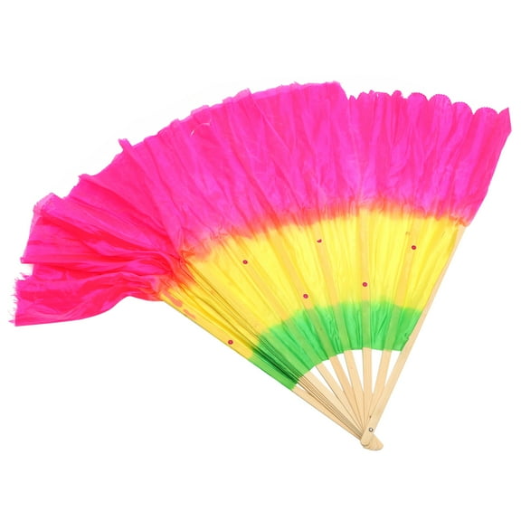Dance Fan Folding Dancing Prop Decor Artificial Silk
