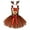 Coffee - Reindeer, variant on Toddler Kids Girls Xmas Jungle Party Animal Giraffe Deer Clothes Halloween Christmas Cosplay Tutu Dress up with Reindeer Antlers Headband for Photo Shoot 5-6 Years Brown - Deer