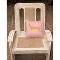 thumbnail image 4 of Carolines Treasures BB3588PW1818 Pharaoh Hound Checkerboard Pink Fabric Decorative Pillow, 4 of 5