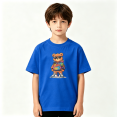 thumbnail image 2 of Cool Hip Hop Bear Sunglasses Boys Graphic Tees Streetwear Kids T-Shirt 100% Cotton Short Sleeve Tops Ages 4-13Y, 2 of 5
