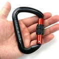 thumbnail image 3 of Amdohai 30KN D-Shaped Carabiner Lock Heavy Duty Aluminum Alloy Carabiner Clips for Hammocks Camping Hiking Backpacking, 3 of 8