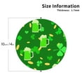 thumbnail image 3 of Disketp St Patrick'S Day2 Funny Coasters,6 Pcs Leather Coasters With Holder, Perfect Housewarming Hostess Gifts,Protect Furniture From Water Marks Scratch And Damage, 3 of 9